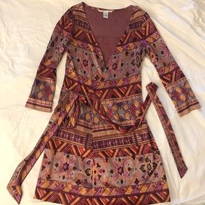 Diane Von Furstenberg Printed Wrap Dress